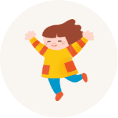 児童が遊ぶイメージイラスト